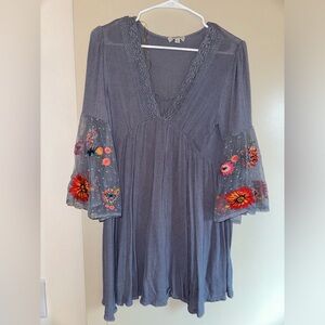Purple floral dress/tunic